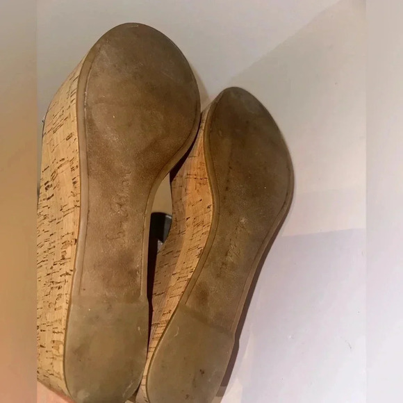 Sam Edelman | Dali Cork Suede Wedges size 9.5 - Picture 4 of 5